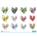 Polyester Shell Nitrile Coated Safety Work Gloves (N1521)